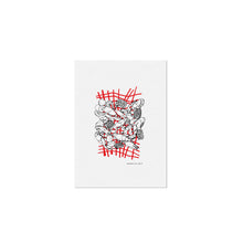 5x7 Mini Contour Red/Black Crawfish Boil Art Print
