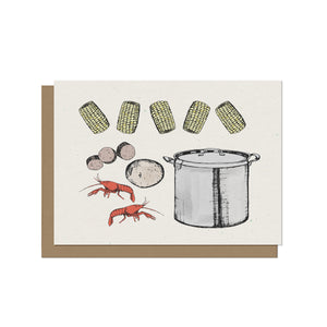 Crawfish Boil Blank Card