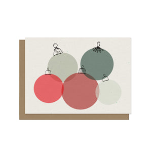 Cute Christmas Ornaments | Blank Christmas Card