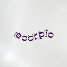 Zodiac Sign Typography Sticker