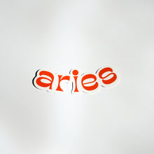 Zodiac Sign Typography Sticker