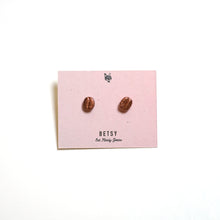 Coffee Bean Studs by Betsy Lopez