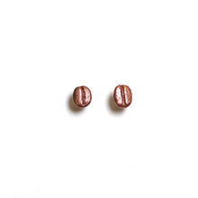 Coffee Bean Studs by Betsy Lopez