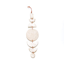 White Medium-Length Ceramic Wall Hanging | 024