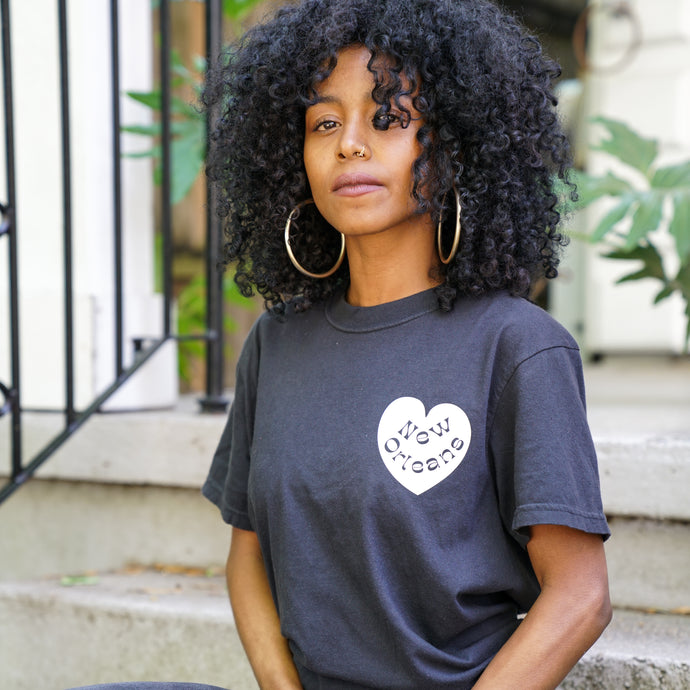 New Orleans Heart Shirt - Black