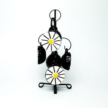 Vintage 1960's White & Yellow Hanging Daisy Spice Rack