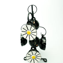 Vintage 1960's White & Yellow Hanging Daisy Spice Rack
