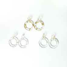 Gatsby Modern Resin Gold Flake Earrings