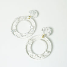 Gatsby Modern Resin Gold Flake Earrings