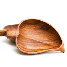 Vintage Wooden Leaf Bowl