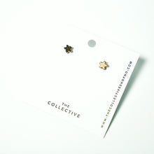 Mia Small Gold Plated Flower Studs