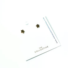 Mia Small Gold Plated Flower Studs