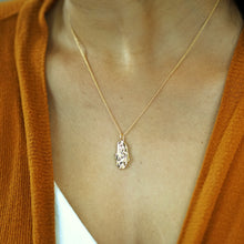 Gold Plated Oyster Pendant Necklace