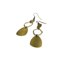 Louisa Organic Raw Brass Dangle Earrings