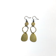 Louisa Organic Raw Brass Dangle Earrings