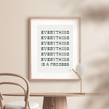 Everything is a Process Quote Print