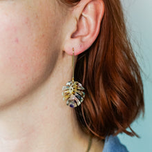 Flora - Monstera Dangle Earrings
