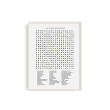 All Things New Orleans Word Search Art Print