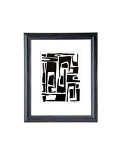 Elongated Organic and Abstract Shapes | Block Print