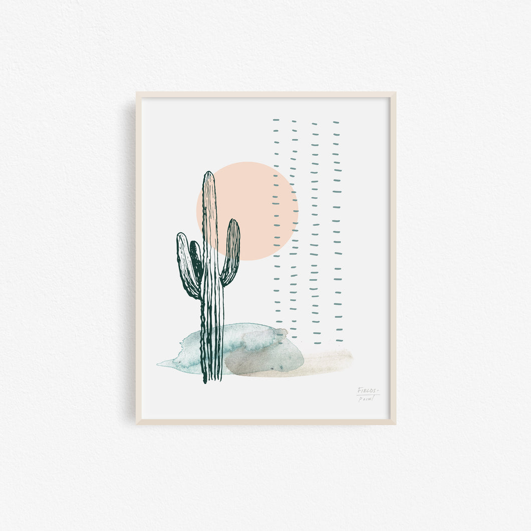 Desert Cactus LV / Joshua Tree, California Art Print by Desert Daze