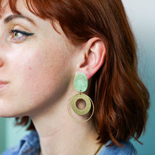 Frida Acetate and Raw Earrings