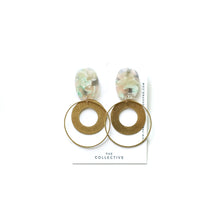 Frida Acetate and Raw Earrings