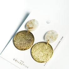 Genevieve Resin and Brass Earrings