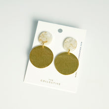 Genevieve Resin and Brass Earrings