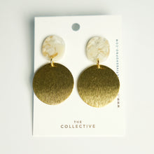 Genevieve Resin and Brass Earrings