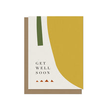 Get Well Soon Modern Shapes Blank Card