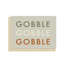 Gobble Gobble Blank Thanksgiving Card