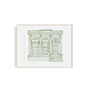 Greek Revival - New Orleans Homes Illustration Art Print