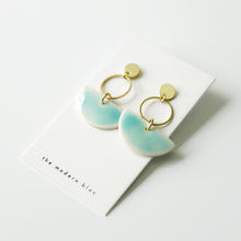 Hayden - Modern Crescent Porcelain Earrings