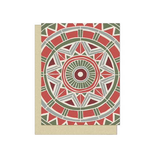 Holiday Circular Pattern | Blank Holiday Card