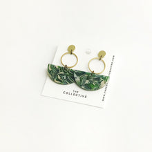 Claude Acetate w/Gold Studs Earrings