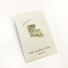Louisiana State Hard Cloisonné Enamel Pin
