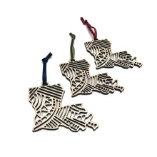 Louisiana State Wood Ornament