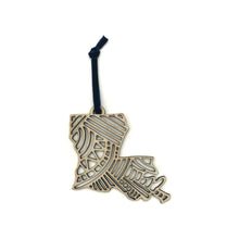 Louisiana State Wood Ornament