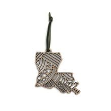 Louisiana State Wood Ornament