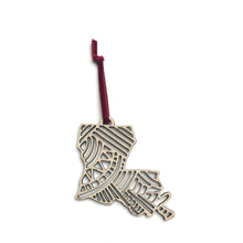Louisiana State Wood Ornament