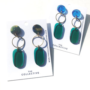 Solange Transparent Resin Dangle Earrings