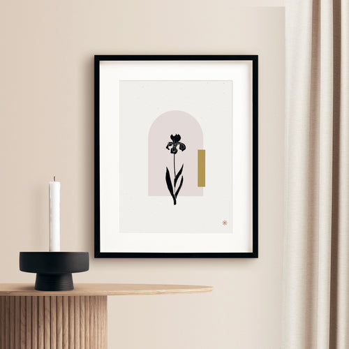 Lone Iris Art Print