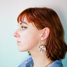 Isabel Acetate w/Gold Studs Earrings