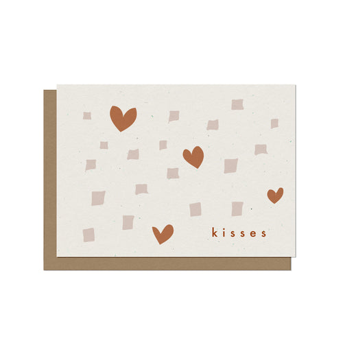 Kisses Blank Love Card