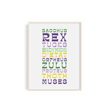 New Orleans Mardi Gras Krewes Illustration