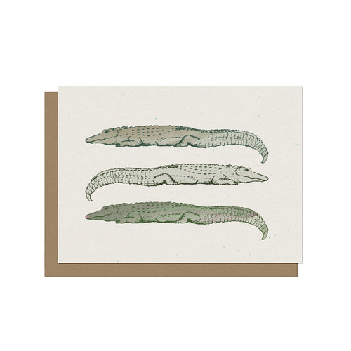 Lazy Alligator Blank Card