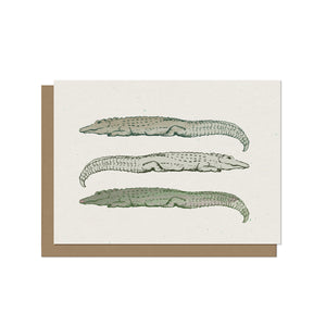 Lazy Alligator Blank Card