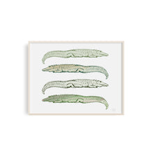 Lazy Alligators Art Print