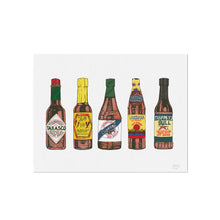 Louisiana Hot Sauces Illustration