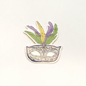 Mardi Gras Mask Sticker – The Collective Shop